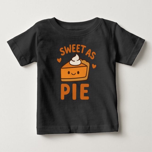 Camiseta De Bebé Sweet as Pie – Cozy Fall Kids T-Shirt (Anverso)