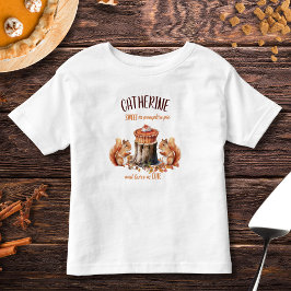 Camiseta De Bebé Sweet as Pumpkin Pie Autumn Woodland Thanksgiving