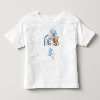 Camiseta De Bebé Sweet Bear & Colorful Balloons – Cute Design 🧸🎈