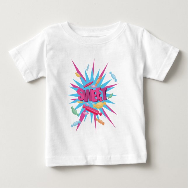 Camiseta De Bebé Sweet Candy (Anverso)