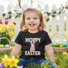 Camiseta De Bebé Sweet Flower Bunny Rabbit Easter Holiday