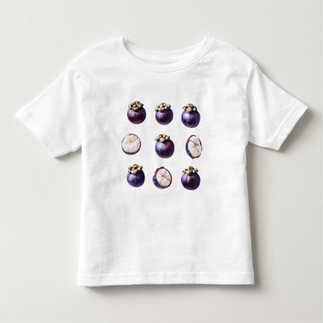 Camiseta De Bebé Sweet Mangosteen Tropical Fruit (Anverso)