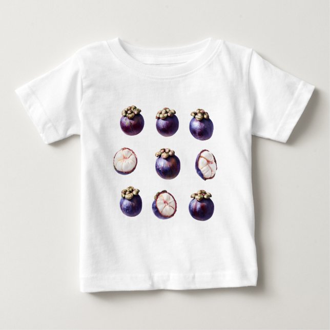 Camiseta De Bebé Sweet Mangosteen Tropical Fruit (Anverso)