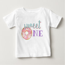 Sweet One Baby Girl First Birday Outfit Donut