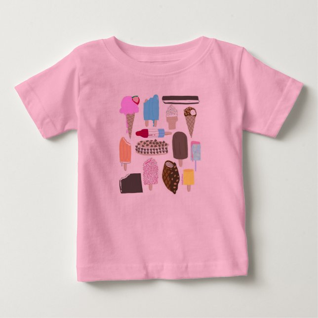 Camiseta De Bebé Sweet treats icecream shirt (Anverso)