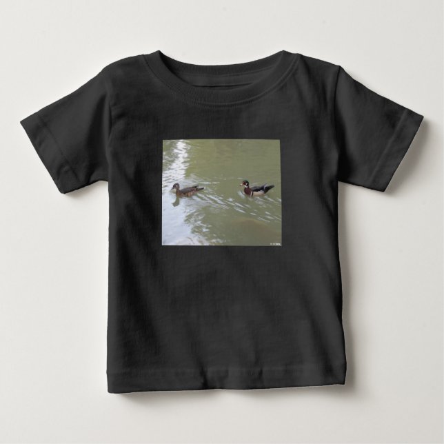 Camiseta De Bebé Swimming Ducks (Anverso)