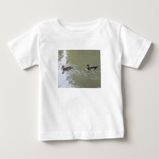 Camiseta De Bebé Swimming Ducks (Anverso)