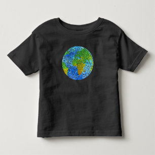 Camiseta De Bebé Swirly Earth