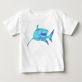 Camiseta De Bebé Swirly Shark