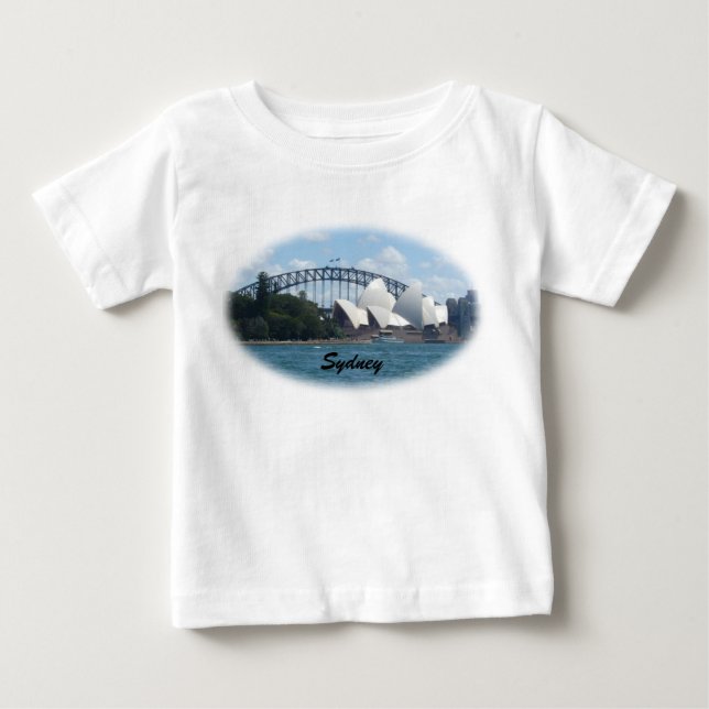 Camiseta De Bebé sydney harbor baby (Anverso)