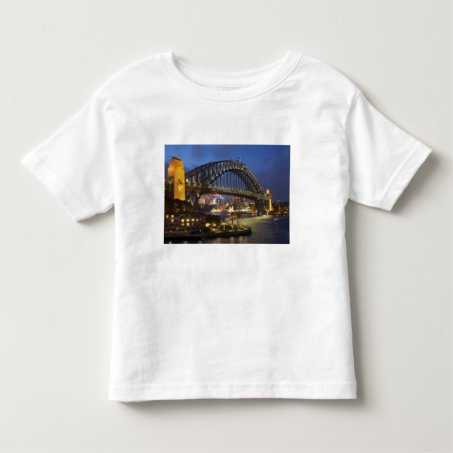 Camiseta De Bebé Sydney Harbour Bridge y Park Hyatt Sydney Hotel (Anverso)