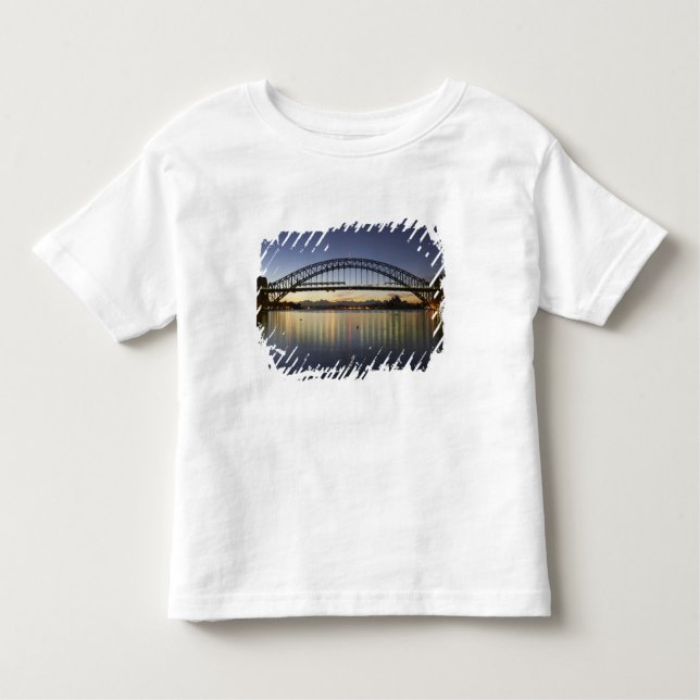 Camiseta De Bebé Sydney Harbour Bridge y Sydney Opera House en (Anverso)