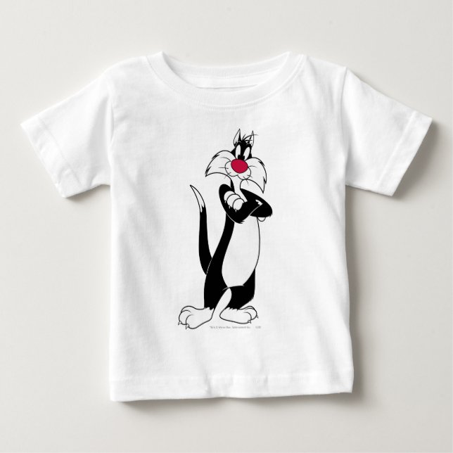 Camiseta De Bebé SYLVESTER™ Nariz Roja (Anverso)