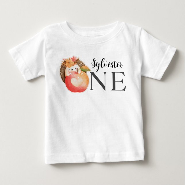 Camiseta De Bebé Sylvester One baby girl First Birday Party (Anverso)