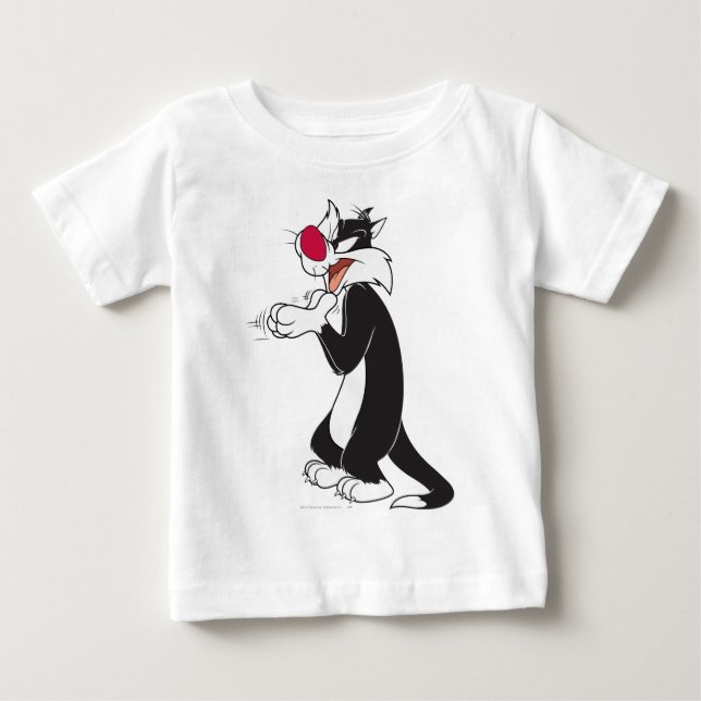 Camiseta De Bebé SYLVESTER™ Rubbing Papers (Anverso)