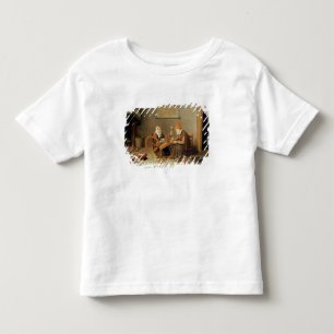 Camiseta De Bebé T31883 Interior con una anciana en hilatura