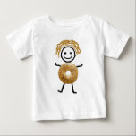 Camiseta De Bebé T-Camisa-Niños judíos - niño del panecillo<br><div class="desc">La camiseta más linda del panecillo para su regalo judío</div>