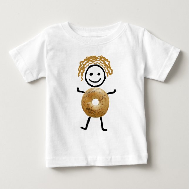 Camiseta De Bebé T-Camisa-Niños judíos - niño del panecillo (Anverso)