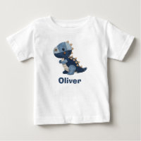 T-Rex bebé de mezclilla de patchwork