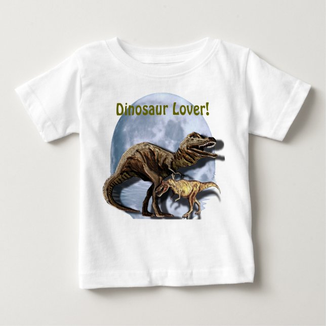 Camiseta De Bebé T-REX DINOSAUR AMANTE Tee Rex Shirt (Anverso)
