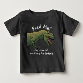 Camiseta De Bebé T-Rex Dinosaurio Feed Me Baby Set One Piece