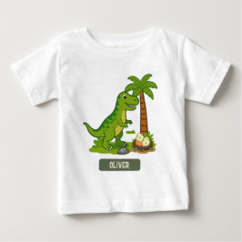 Camiseta De Bebé T-Rex Personalizado Dinosaurio Lindo