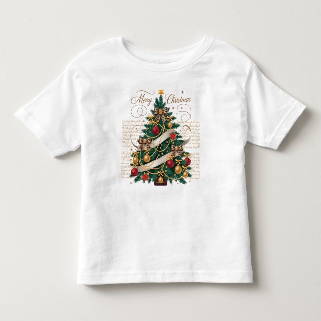 Camiseta De Bebé T-Shirt-Baby Merry Christmas (Anverso)