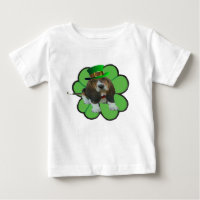 T-Shirt Basset Hound Happy St. Patrick's Clover