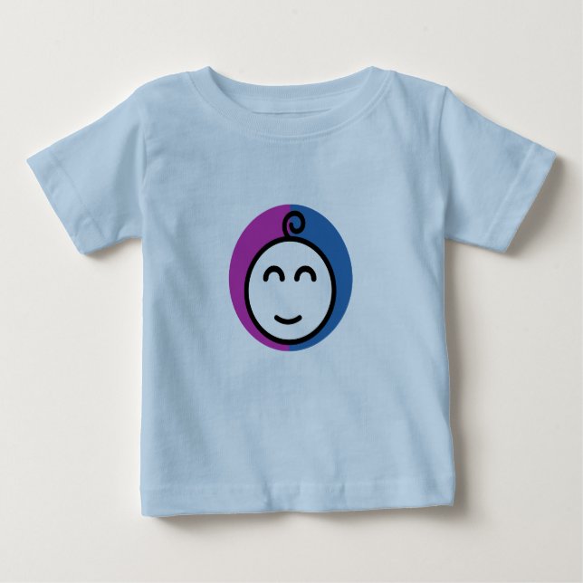 Camiseta De Bebé T-Shirt Bleu Bébé (0-24 mois) (Anverso)