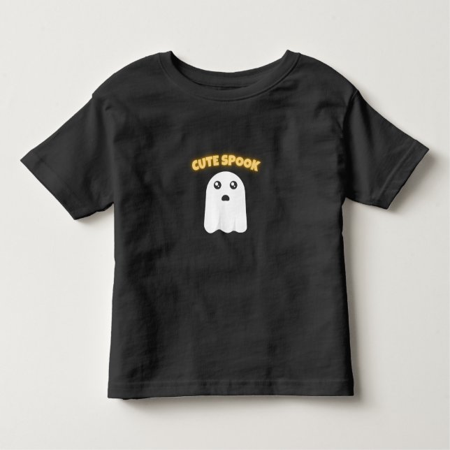 Camiseta De Bebé T-Shirt Cute Spook | Minimalist Kawaii Ghost Hallo (Anverso)