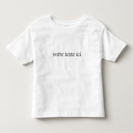 Camiseta De Bebé T-shirt enfant personnalisé
