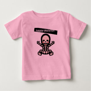 CAMISETA DE BEBÉ T-SHIRT HAPPY SKELETON PARA NIÑOS