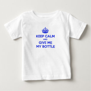 Camiseta De Bebé T-Shirt Keep Calm Bottle English