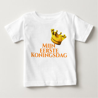 Camiseta De Bebé T-shirt "Mijn eerste Koningsdag".