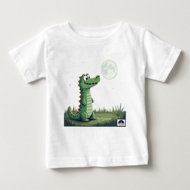 Camiseta De Bebé T-Shirt „Moonlight Croc“ (Anverso)