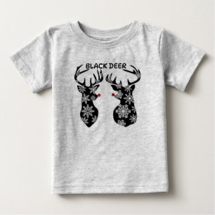 CAMISETA DE BEBÉ T-SHIRT NICE BLACK DEER PARA NIÑOS