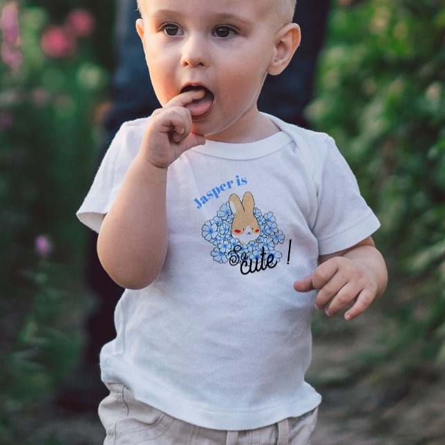 Camiseta De Bebé T-shirt pour les touts petits dessin lapin mignon  (T-shirt Pour Les Tous Petits T-shirt pour les touts petits dessin lapin mignon)