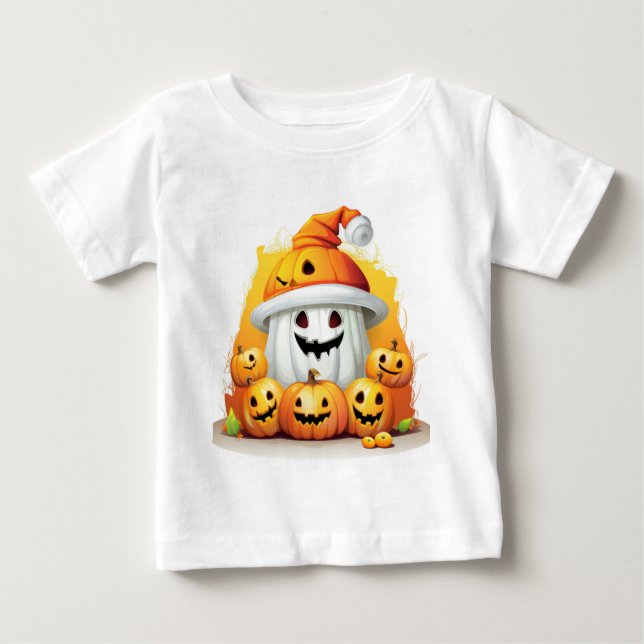 Camiseta De Bebé T-shirt Pumpkin Pals and Magical Tales (Anverso)
