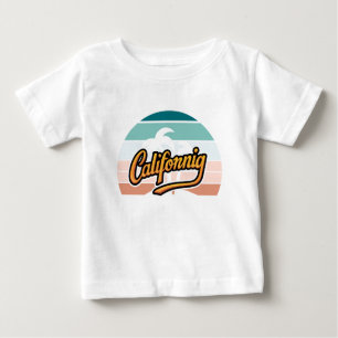 Camiseta De Bebé T-Shirt Retro California Sunset Typography