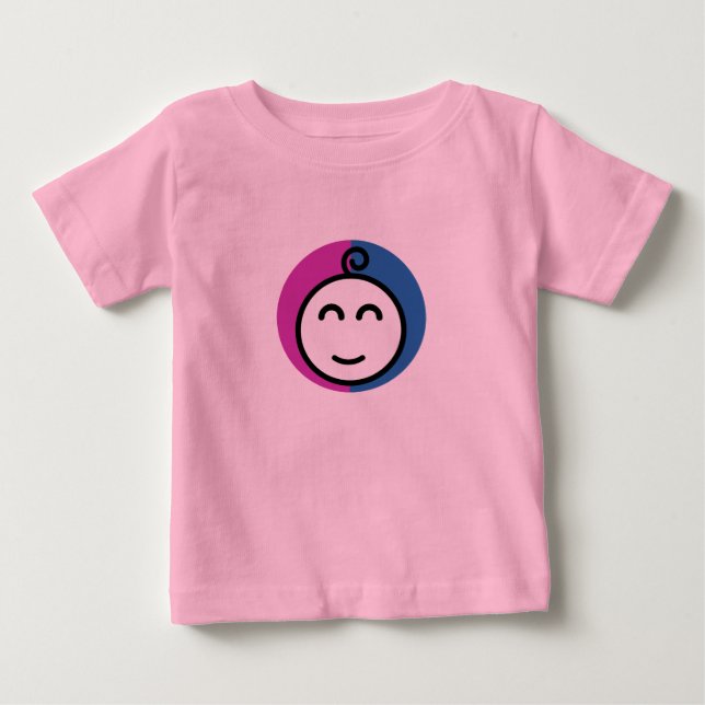 Camiseta De Bebé T-Shirt Rose Bébé (0-24 mois) (Anverso)
