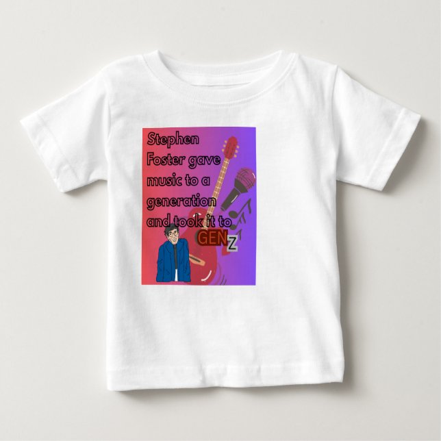Camiseta De Bebé  T-shirt Stephen foster (Anverso)