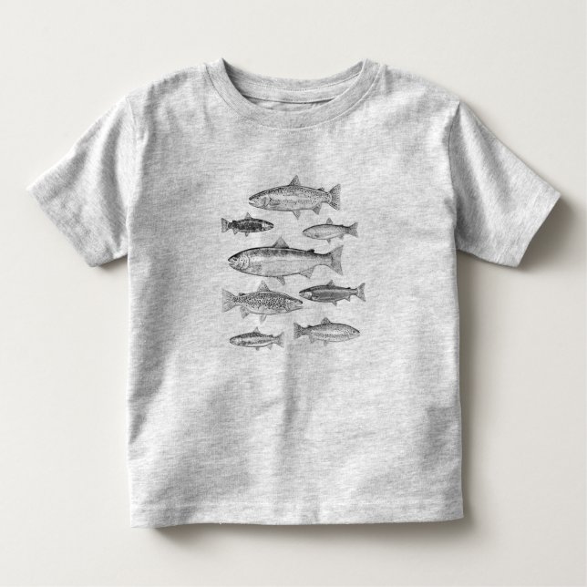 Camiseta De Bebé T-shirt Truchas para jóvenes niños (Anverso)