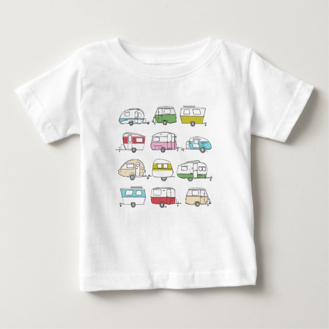 Camiseta De Bebé T shirt with caravans (Anverso)