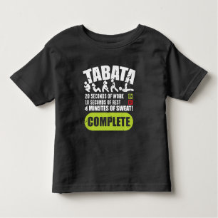 Camiseta De Bebé Tabata Workout Fitness Bootcamp Cardio