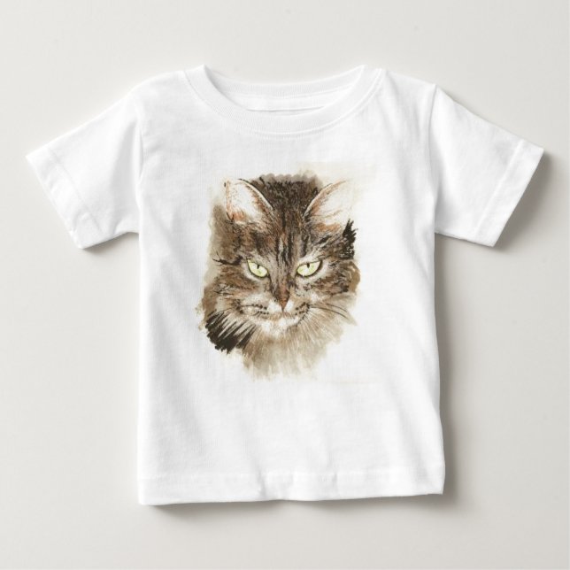 Camiseta De Bebé tabby_cat (Anverso)