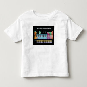 Camiseta De Bebé Tabla periódica de elementos arrojar almohada
