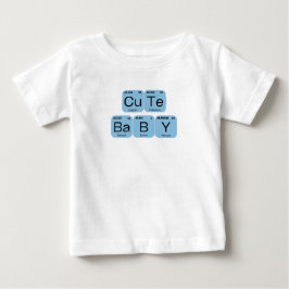 Camiseta De Bebé Tabla periódica de elementos bebé lindo