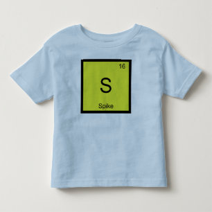 Camiseta De Bebé Tabla periódica de elementos de química de nombr