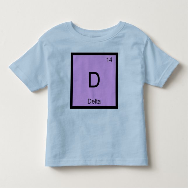 Camiseta De Bebé Tabla periódica de elementos de química de nombre  (Anverso)