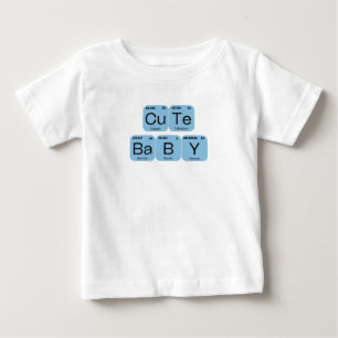 Camiseta De Bebé Tabla periódica de elementos para bebé lindo
